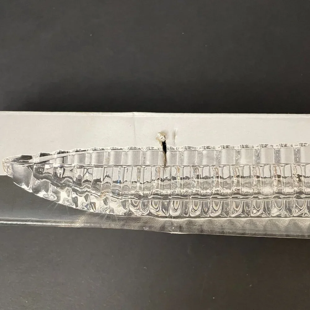 Shannon by Godinger Harmony Crystal Olive Tray 16 1/8